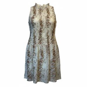 Maison d’Amélie Floral Sleeveless Pleated Dress Small